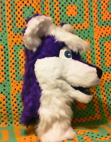 Purple Wolf/Husky head (FOR SALE)
