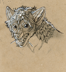[DrawAWerewolfDay]-Shewolf portrait