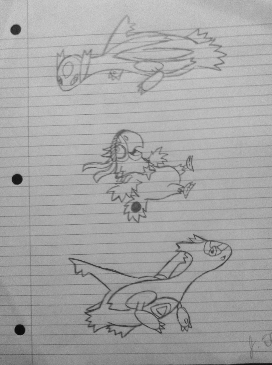 Pokemon Drawings - Latios and Latias