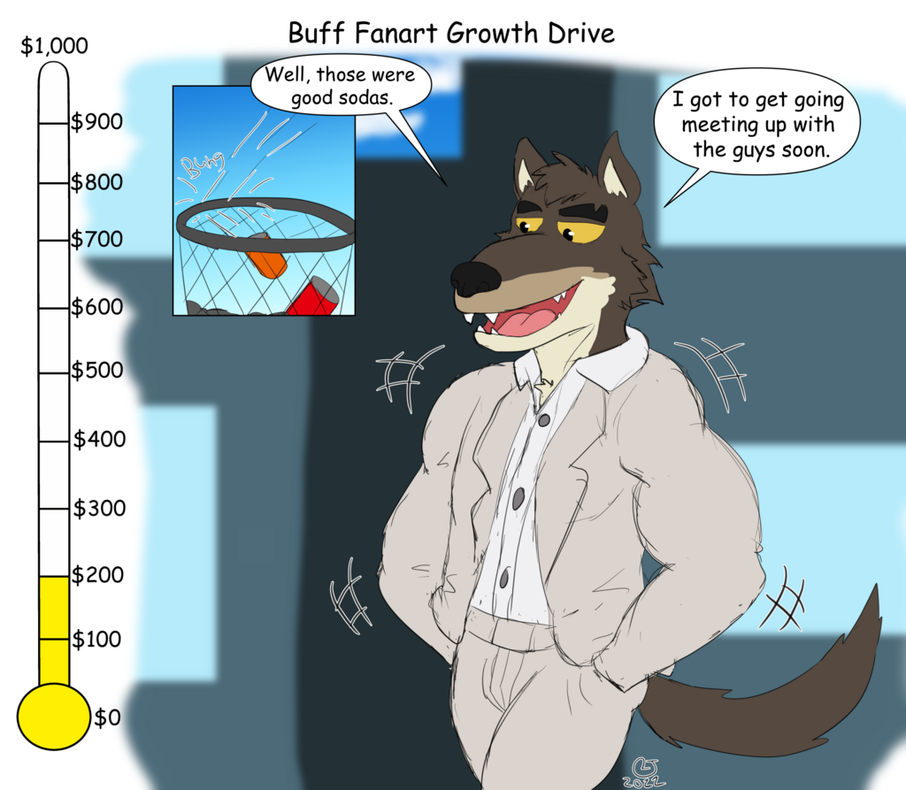 Buff Fanart Growth Drive: Mr. Wolf $200