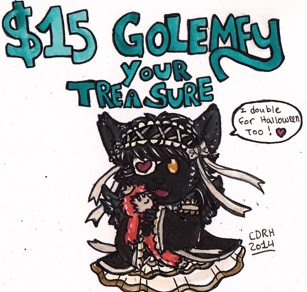 $15 Golemfy your Treasure Commissions OPEN!