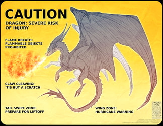 Caution Dragon by Twilightsaint