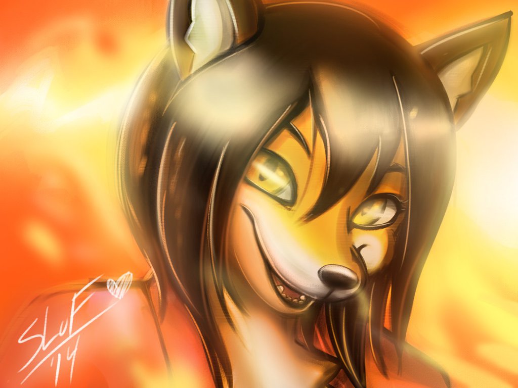 Foxy Mary: the Fire Kitsune - Commission
