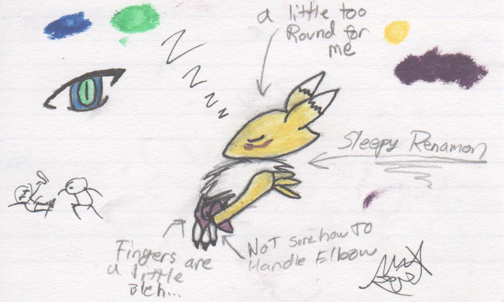 Most recent image: Napping renamon