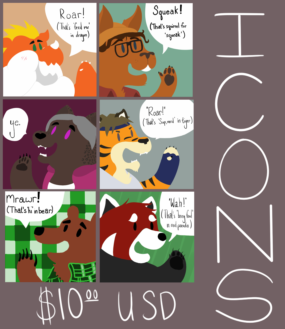 How to Speak Furry Icons! (Commissions Available)