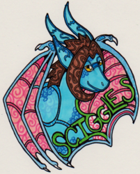 Stained GLass Badge: Sciggles