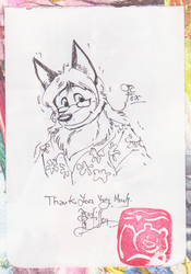 Foxy Gift Sketch 