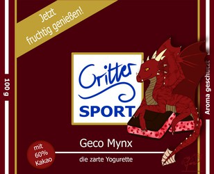 [Commission] Critter Sport Badge - Geco Mynx