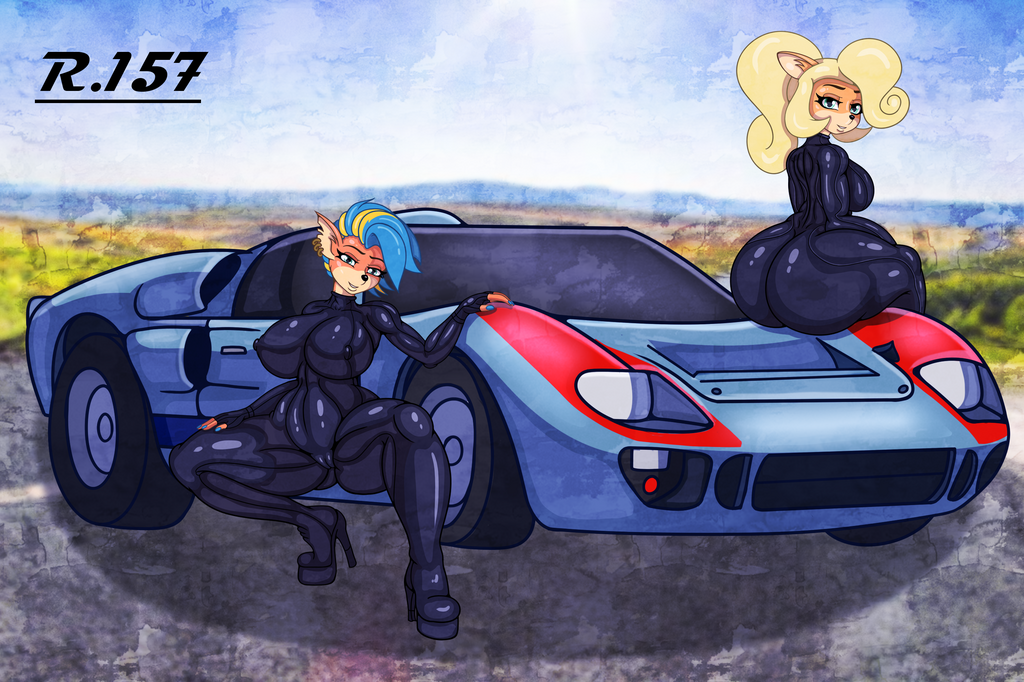 Coco & Tawna with a Gt40