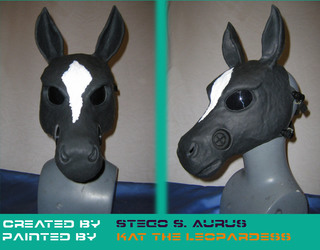 Painted Gas Mask: Horse Design