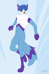 Azure Lynx - Flatcolor Commission