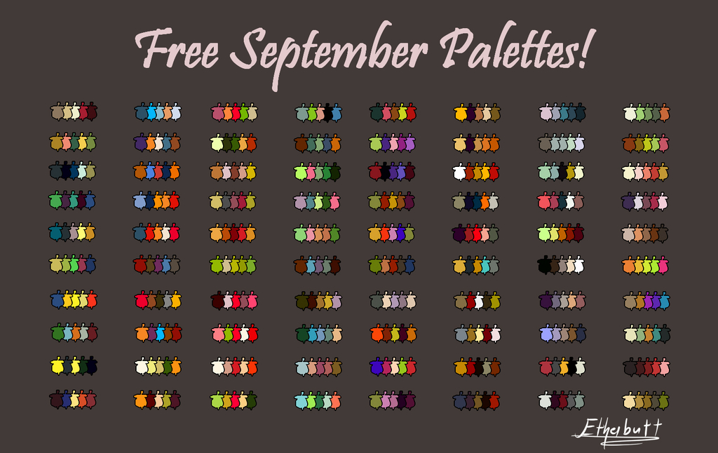 Free September 2017 Palettes!