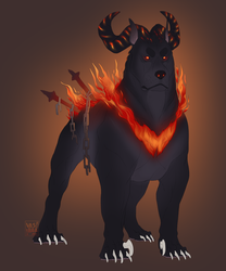 Flaming hound