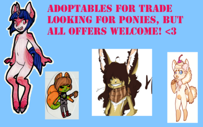 Adopt trade+ Art for pony offers