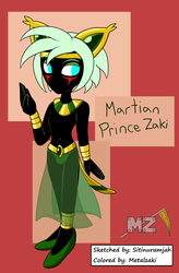 (coloring) Martian Prince Zaki by Sitinuramjah