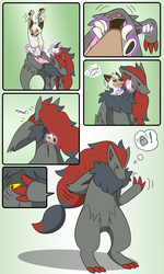 Trapped in a Zoroark Plushsuit by DuneTheFox