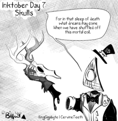 Inktober day 7: Skulls