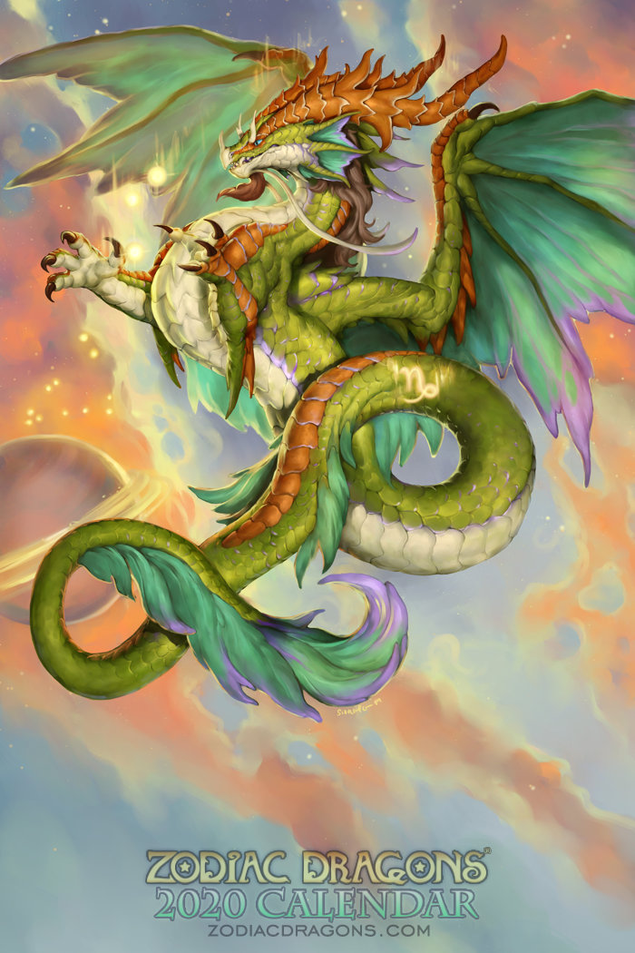 2020 Zodiac Dragons Calendar Capricorn