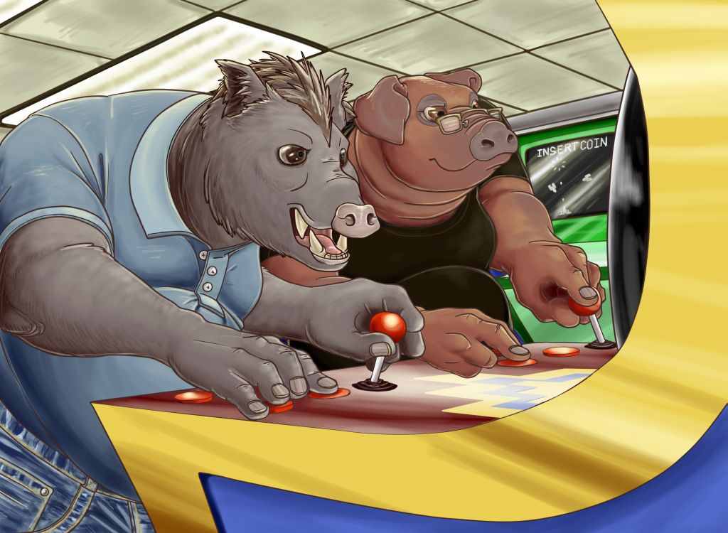 Hogs At The Arcade