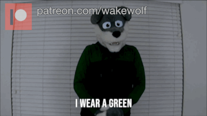 "I wear green" ASL gif