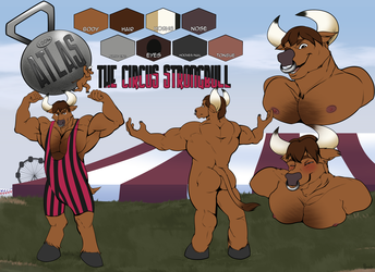 Atlas the Circus Strongbull Reference sheet