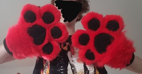 Red Toony Paws (Front)