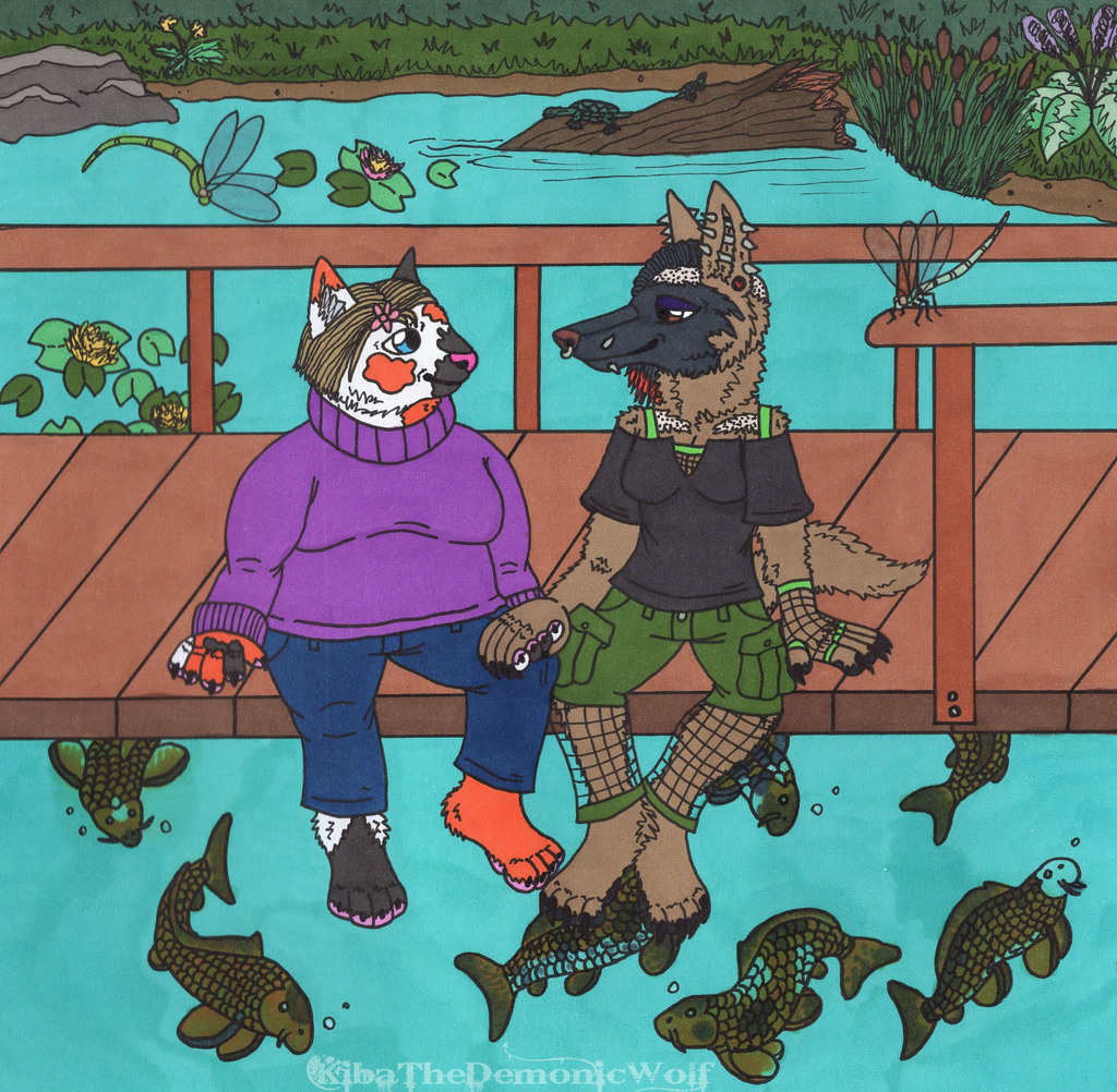 Miho and Rusty: Koi Pond