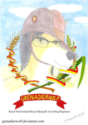 Grenadierwolf Fursona Badge