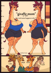 Giraffe Mom Character Ref Sheet