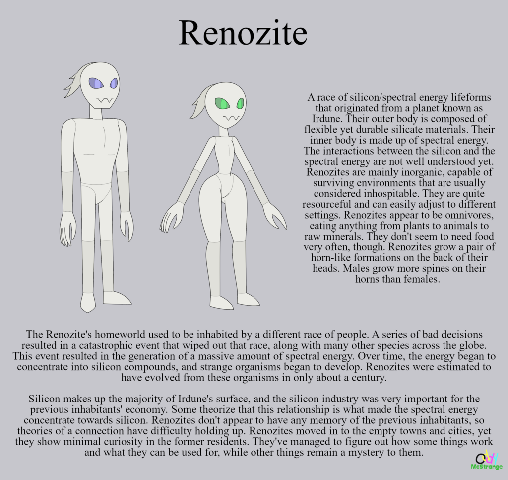 Renozite - Species Concept