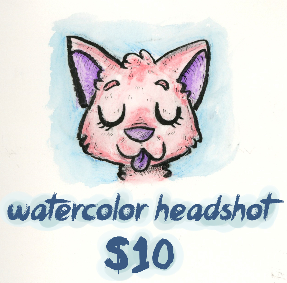 $10 Watercolor Headshot