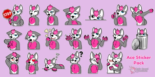 Commission: Ace Telegram stickers