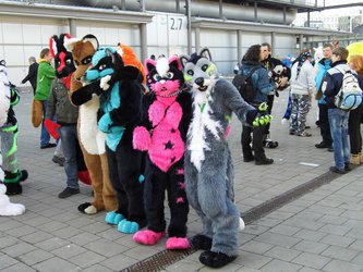 Small group of furries @LBM2013