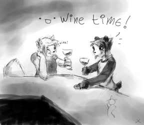 Wine time! Courtesy of Lundi