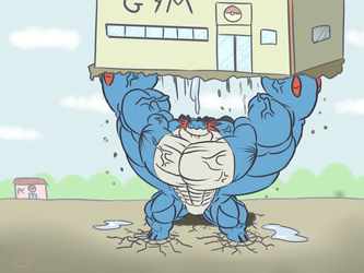 mega swampert vs a gym