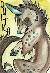 Quitka -watercolor badge