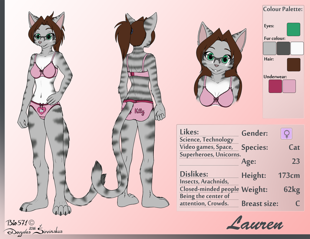 Commission: Lauren Reference (underwear)