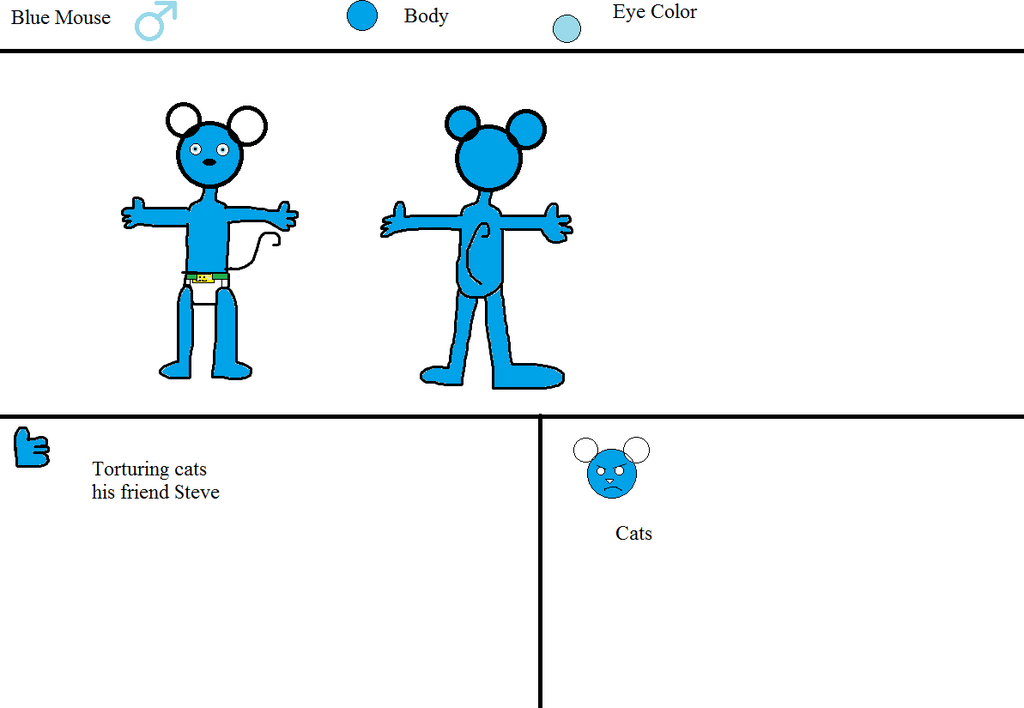 Blue Mouse Ref Sheet Version 2.0