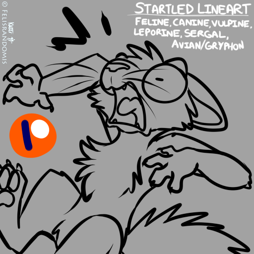 [Patreon] Startled Lineart