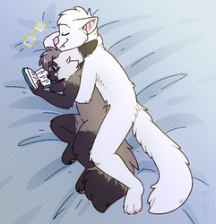 Reading and cuddles - comm