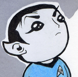 Inktober: Chibi Spock
