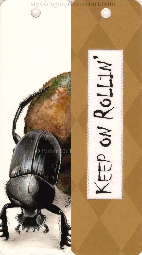 Dung Beetle Bookmark