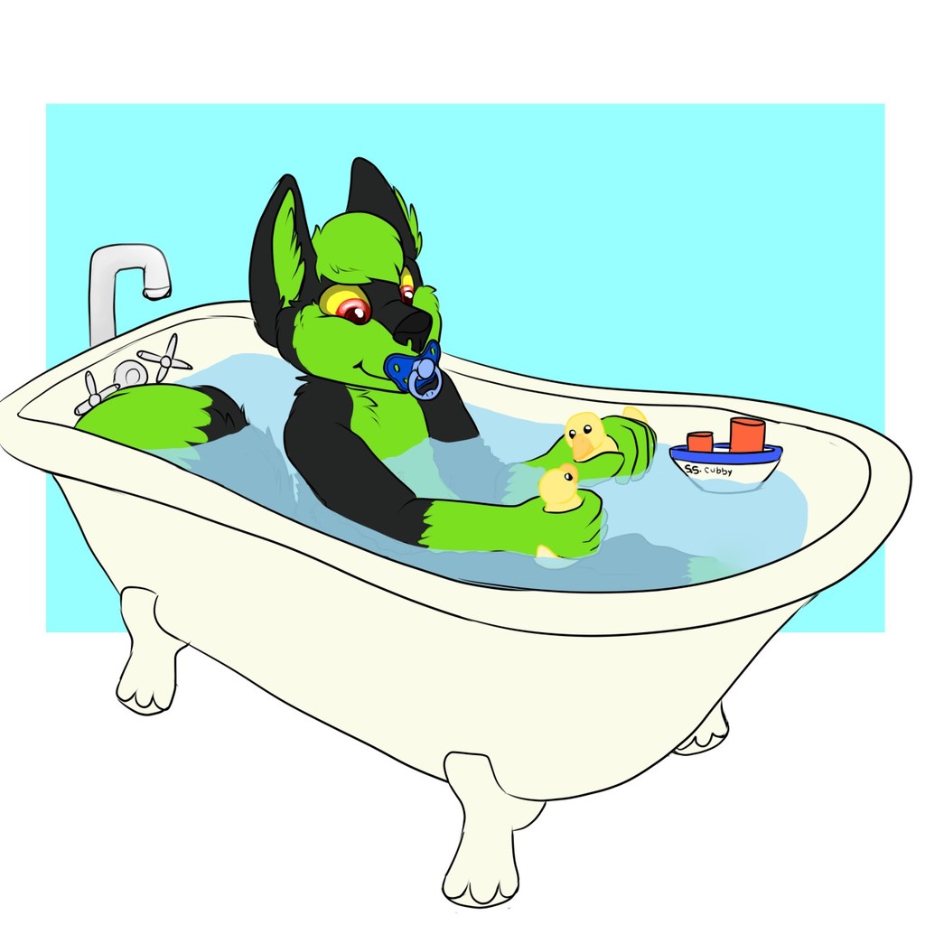 Sonar's BathTime Fun - By Rileykit