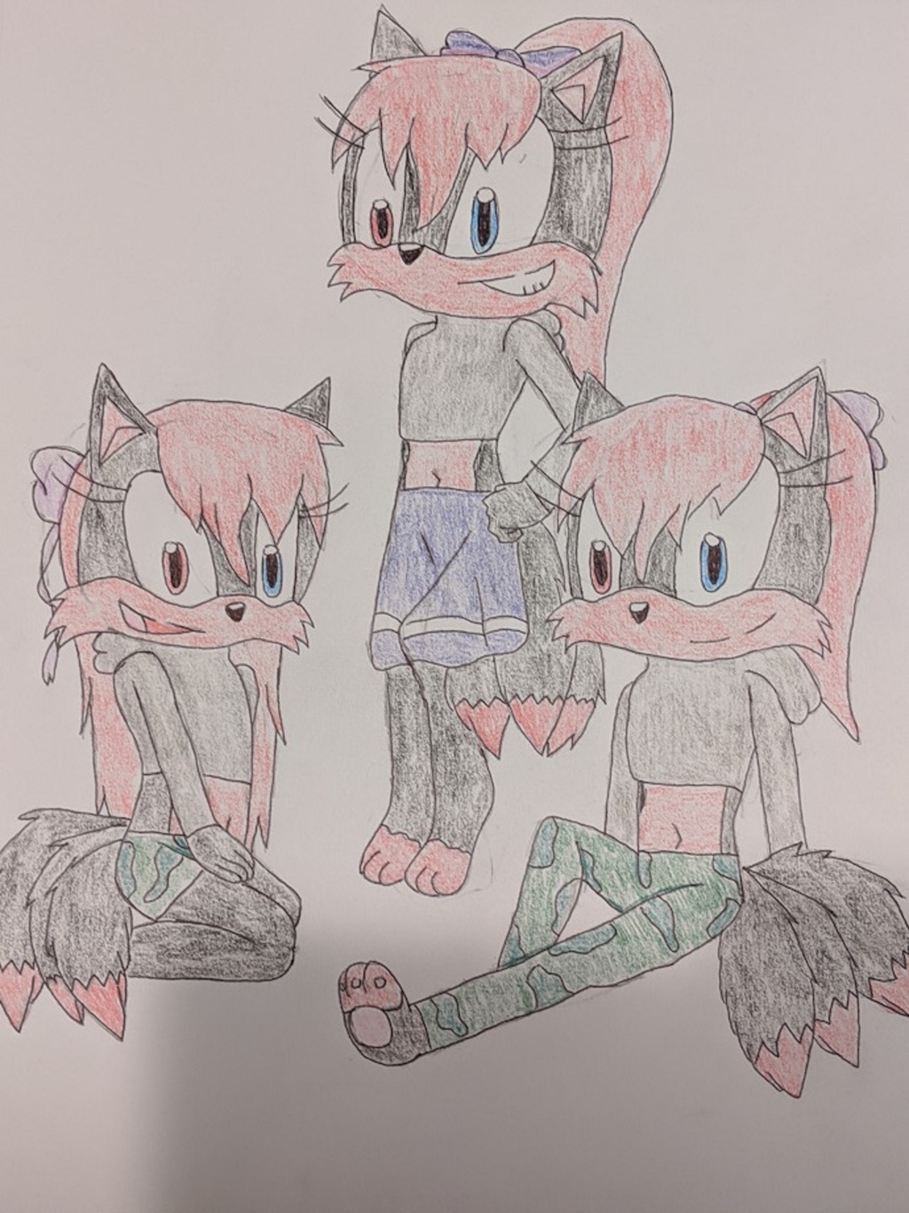 Kayda, Kazane and Kazashi the three tailed foxes
