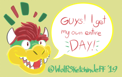 Bowser realizes he has a day!
