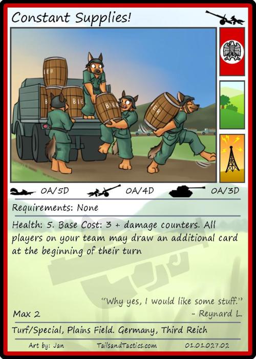 Tails and Tactics: Preview of: Constant Supplies!
