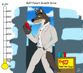 Buff Fanart Growth Drive: Mr. Wolf $98