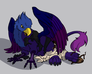 Colored Gryphon (Lineart by Flinters)