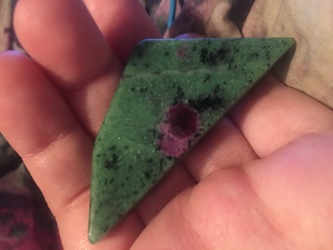 A Piece of Ruby and Zoisite 
