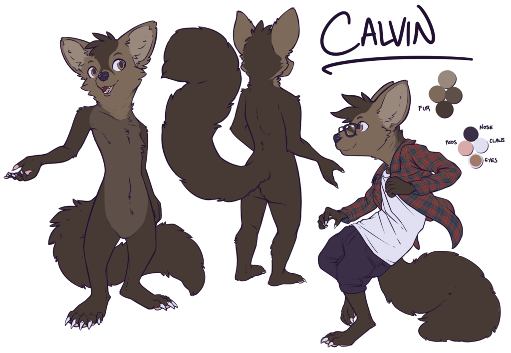 Calvin ref sheet (clothed)